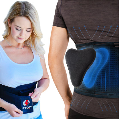 Stot Sports Back Support Belt For Women & Men (XL)