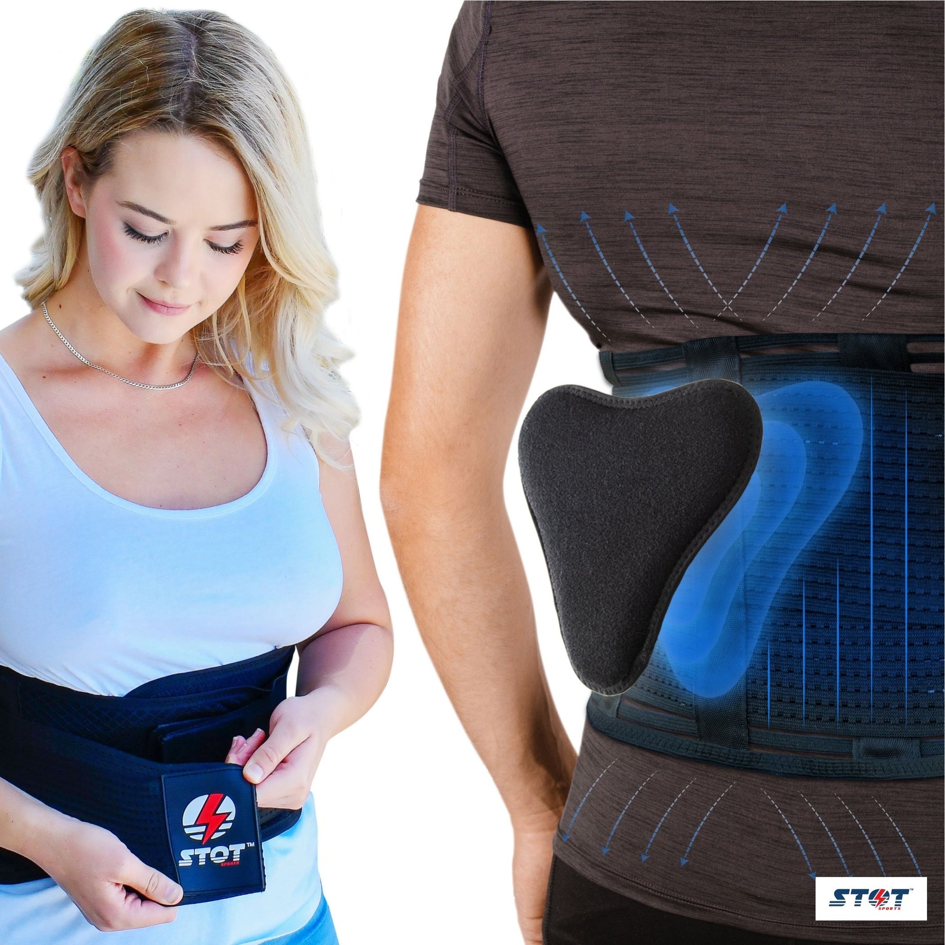 Back Brace for Lower Back Pain Women Men with Removable Lumbar Pad