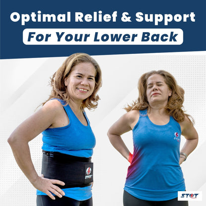 STOT SPORTS BACK BRACE FOR OPTIMAL RELIEF AND SUPPORT FOR LOWER BACK
